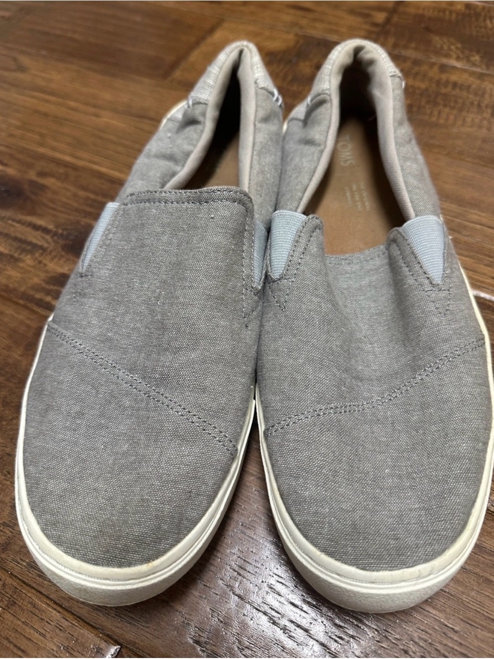 Toms Women's Slip-On Canvas Loafers in Gray